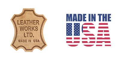 Leather Works Logo and Made in USA