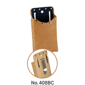 Single-Pocket Fiber-Lined Tool Pouch with Belt Clip